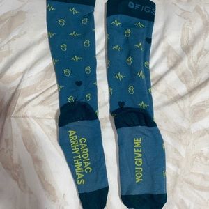 Used figs “You give me cardiac arrhythmias” compression socks